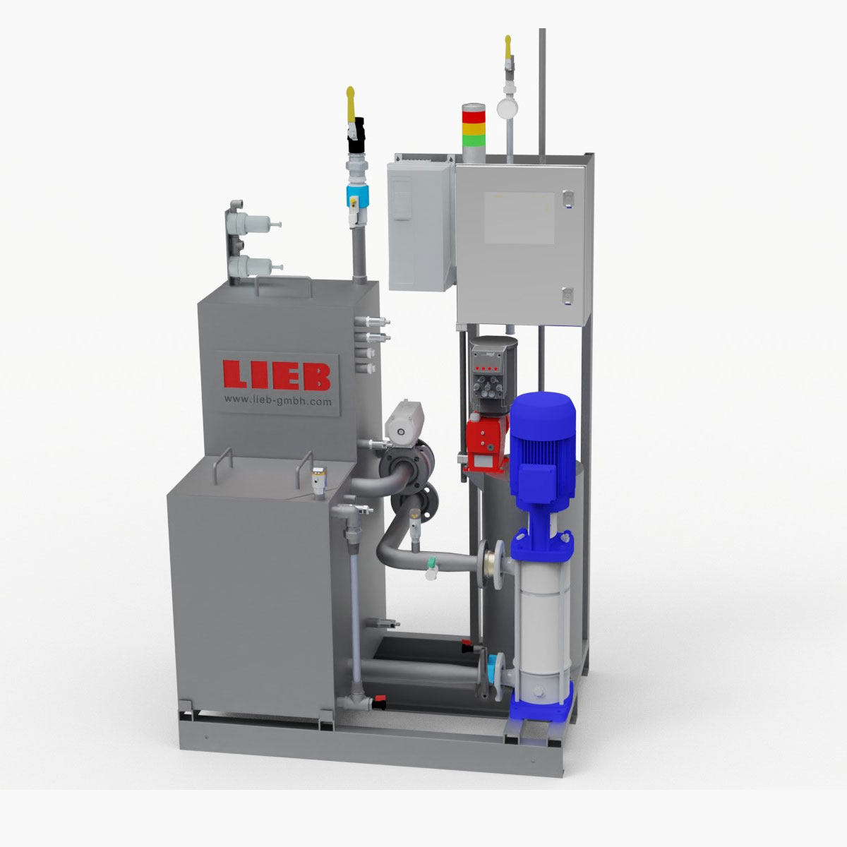 Stationary release agent mixing station (delivery rate: 30 l/min)